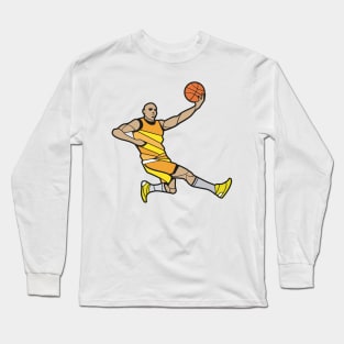 Basketball Player Illustration Long Sleeve T-Shirt